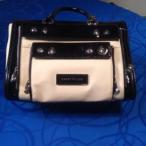 Karen Millen White & Black Hand Bag